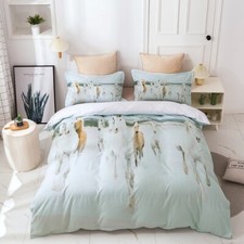 3D Horses Quilt Cover Set Duvet Cover Bedding Pillowcases