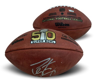 peyton manning autographed football