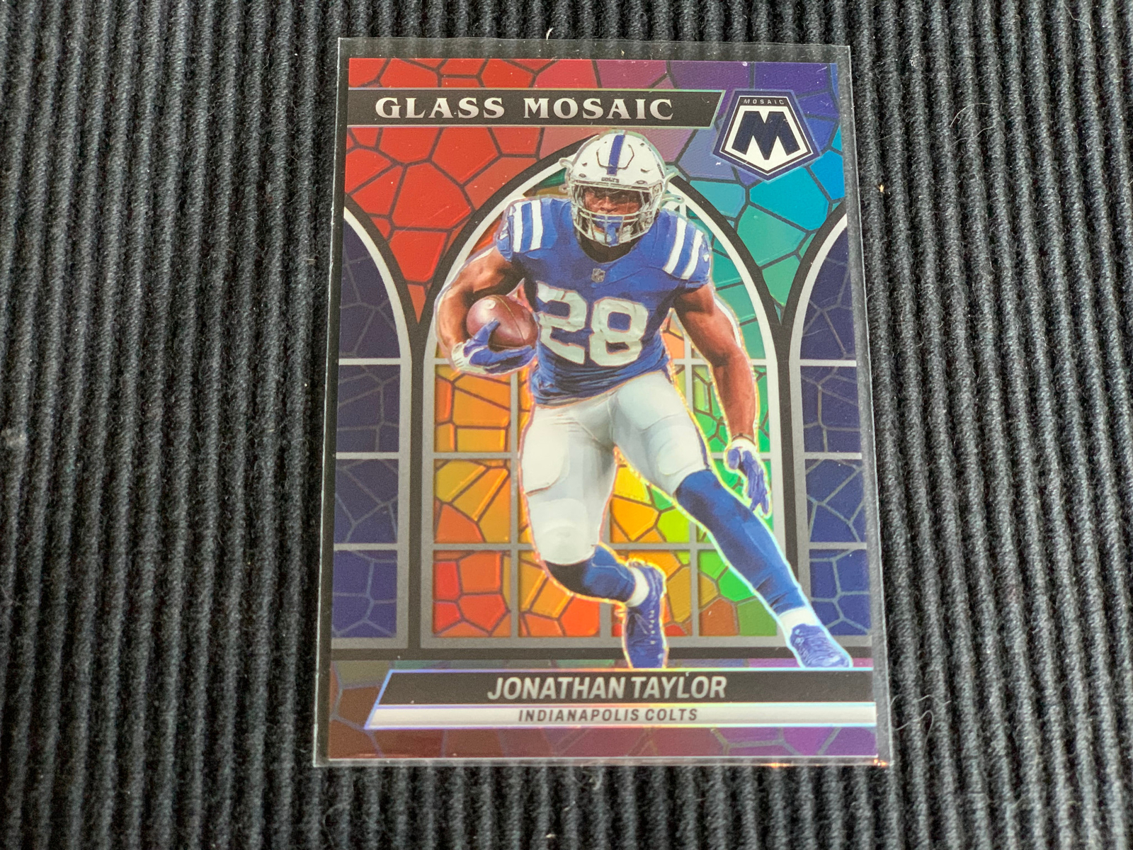 2022 PANINI MOSAIC #GM-13 JONATHAN TAYLOR *STAINED GLASS PRIZM*  COLTS