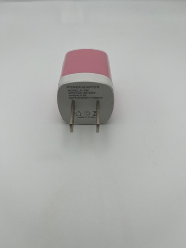 USB Wall Charger Plug AC Home Power Adapter 1A ( Gray, Orange, Pink) - Picture 7 of 7