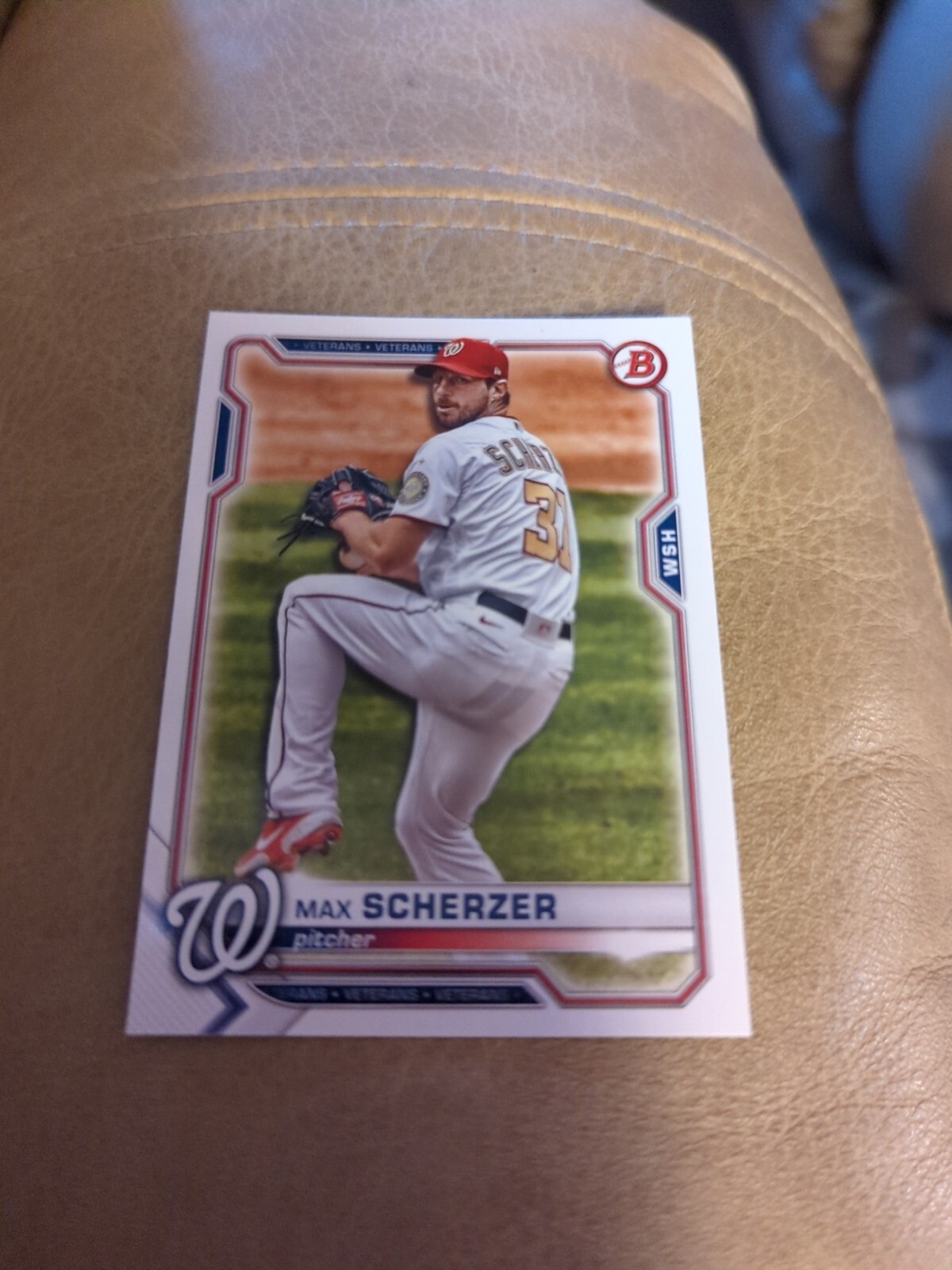 2021 Bowman #39 MAX SCHERZER Washington Nationals