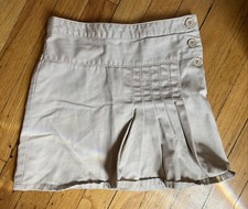 GAP girls size 7 khaki tan uniform school skirt with adjustable waist