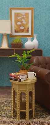  gold OCTAGON SIDE TABLE living room ACCESSORY diorama FURNITURE 1/6 for BARBIE