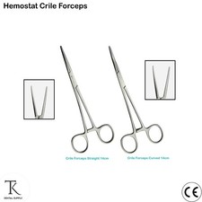 Dentistry Surgical Vets Crile Hemostats Forceps Artery Clamp Locking Pliers 14cm