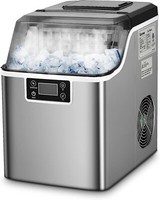 EiswüRfelmaschine 18Kg/24H EiswüRfelbereiter Ice Cube Maker Mit 3,2L Wassertank