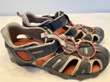Boys size 13 - 13.5 Pediped 31 Closed Toe Sandals Blue Red