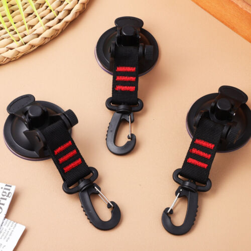 4pcs Heavy Duty Suction Cups Securing Hooks Car Camping Tie Down Tarp - Picture 9 of 11
