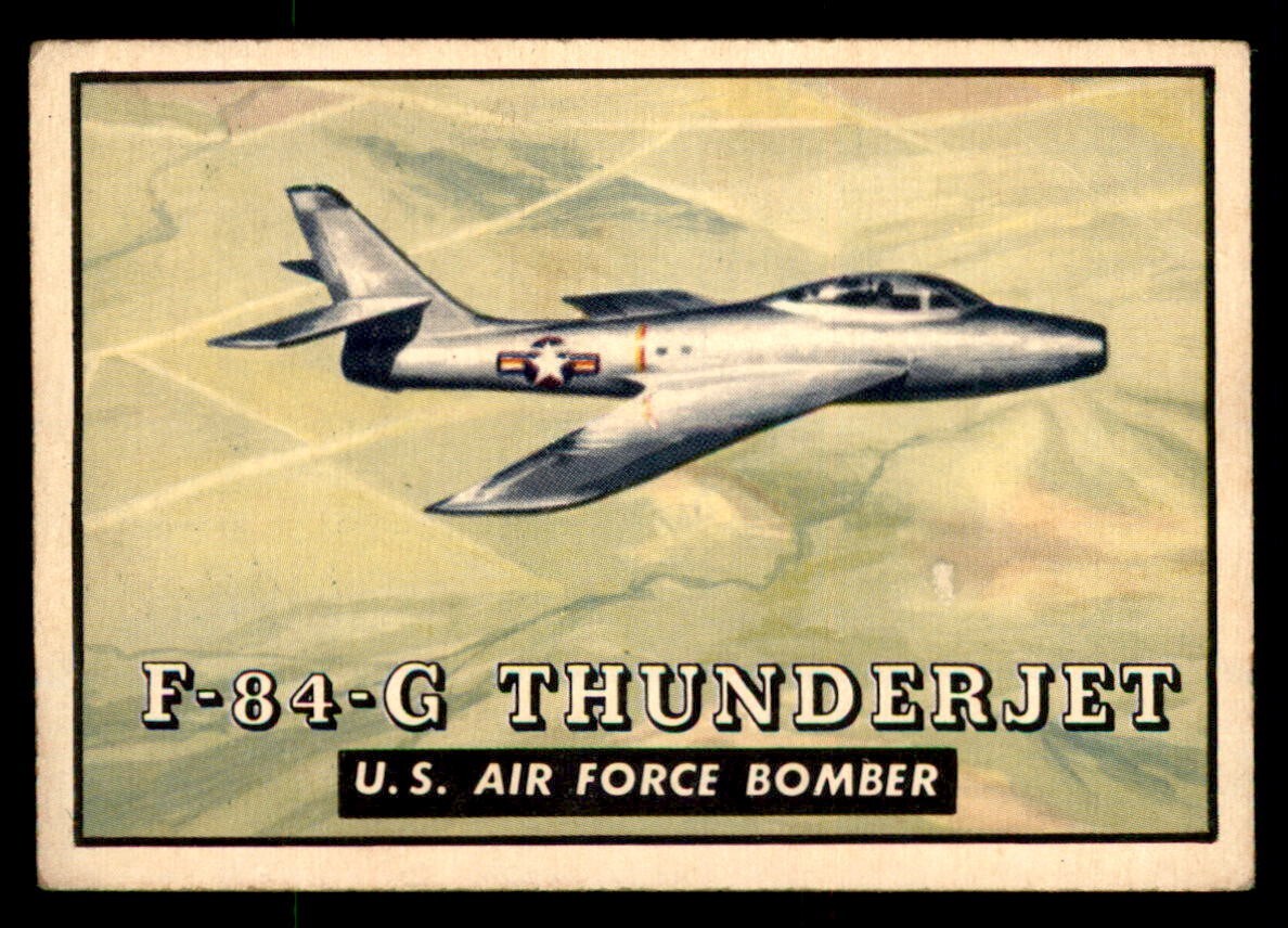 1952 Topps Wings #125 F-84-G Thunderjet VG *d2 | eBay