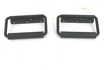 NEW 2 Surface Mount Spring Loaded Handle Padded Roadie Speaker Box Trunk Chest