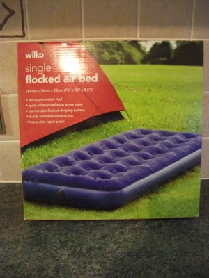 single air bed wilko