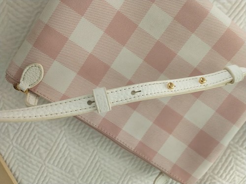 RALPH LAUREN UMHÄNGETASCHE ROSA & WEISS KARIERT MIT ECHTHEITSKARTE  - Bild 19 von 23