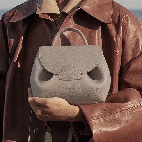 POLENE Numero un nano No.1 Grey Women's Mini Bag Brown sp