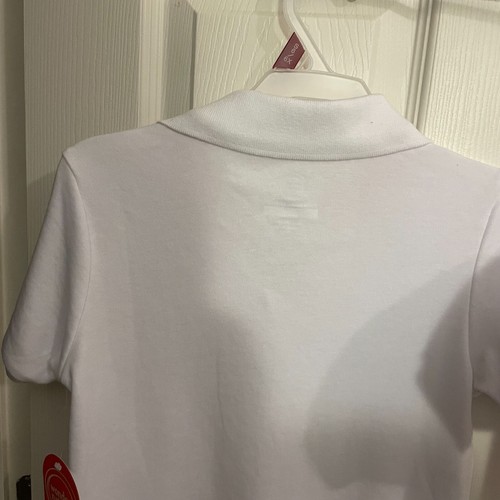 Lot of 2 Girls' School Uniform Polo Short Sleeve Shirts Youth Size M/7-8 White - Picture 4 of 8