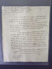 John Scott - 1814 Signed Letter