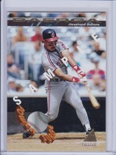 Carlos Baerga 1994 Pinnacle Power Surge Sample Baseball Card PS12
