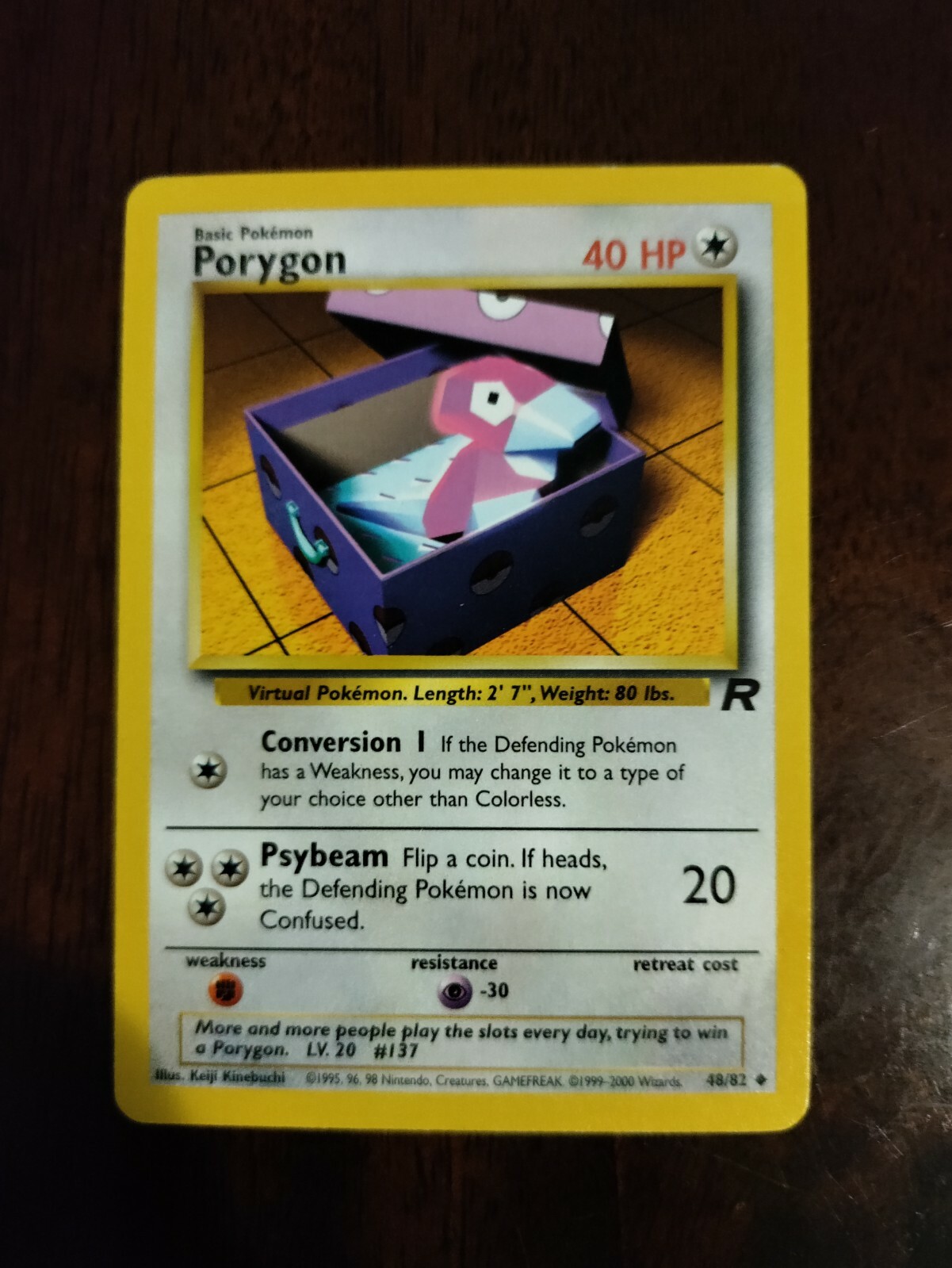 Porygon - 48/82 - Team Rocket - Unlimited - Pokémon Card - LP