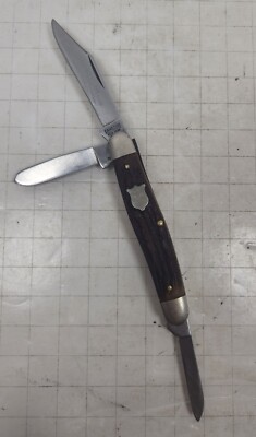 ダッチアーミー　used 　美品 Camillus 165 Pocket Knife Crossed Swords 3 Blade Stainless Steel