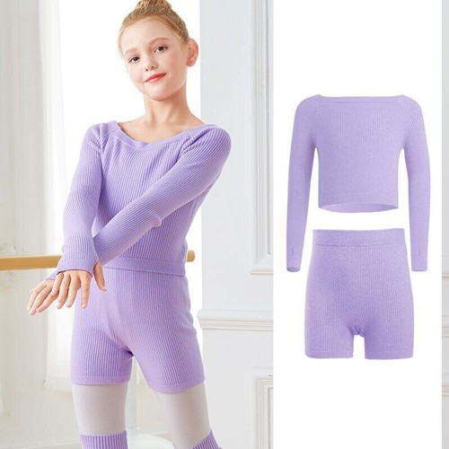 Ballet Top Girls Ballet Sweater Kids Dance Knitwear Sweater Warm Thermal Dance - Picture 42 of 47