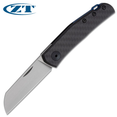 Zero Tolerance ZT 0230 Anso Slipjoint CPM 20CV Sheepsfoot Blade Carbon Fiber