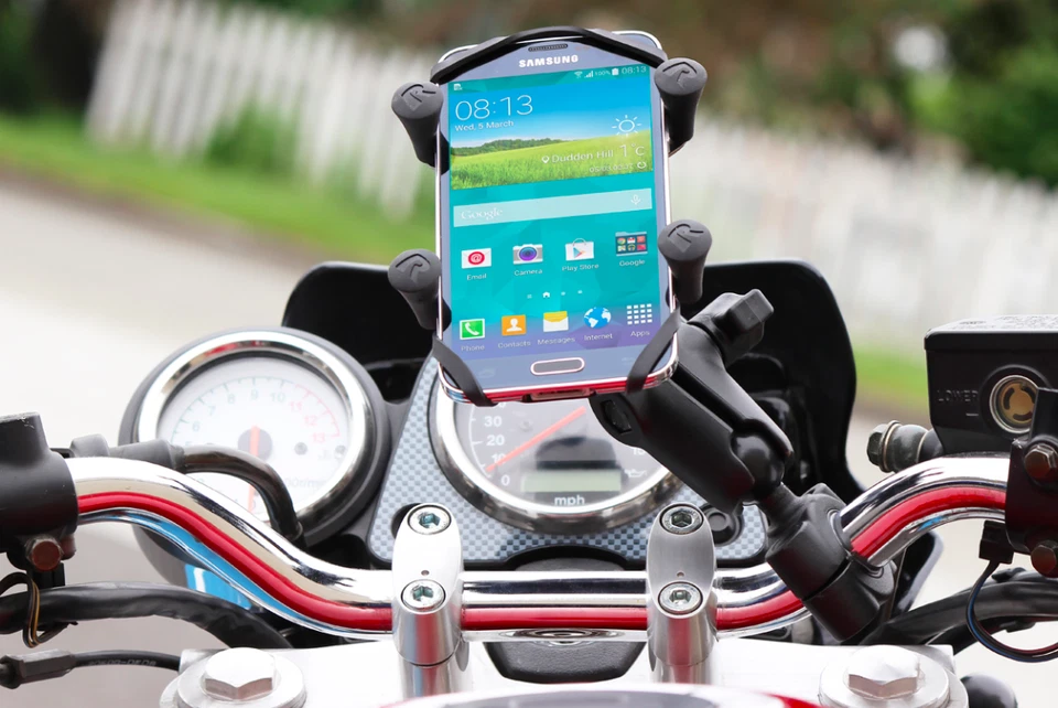 Soporte para teléfono RAM-B-408-75-1-UN7U RAM X-Grip con base de riel medio RAM® Torque™ Foto 2 de 4