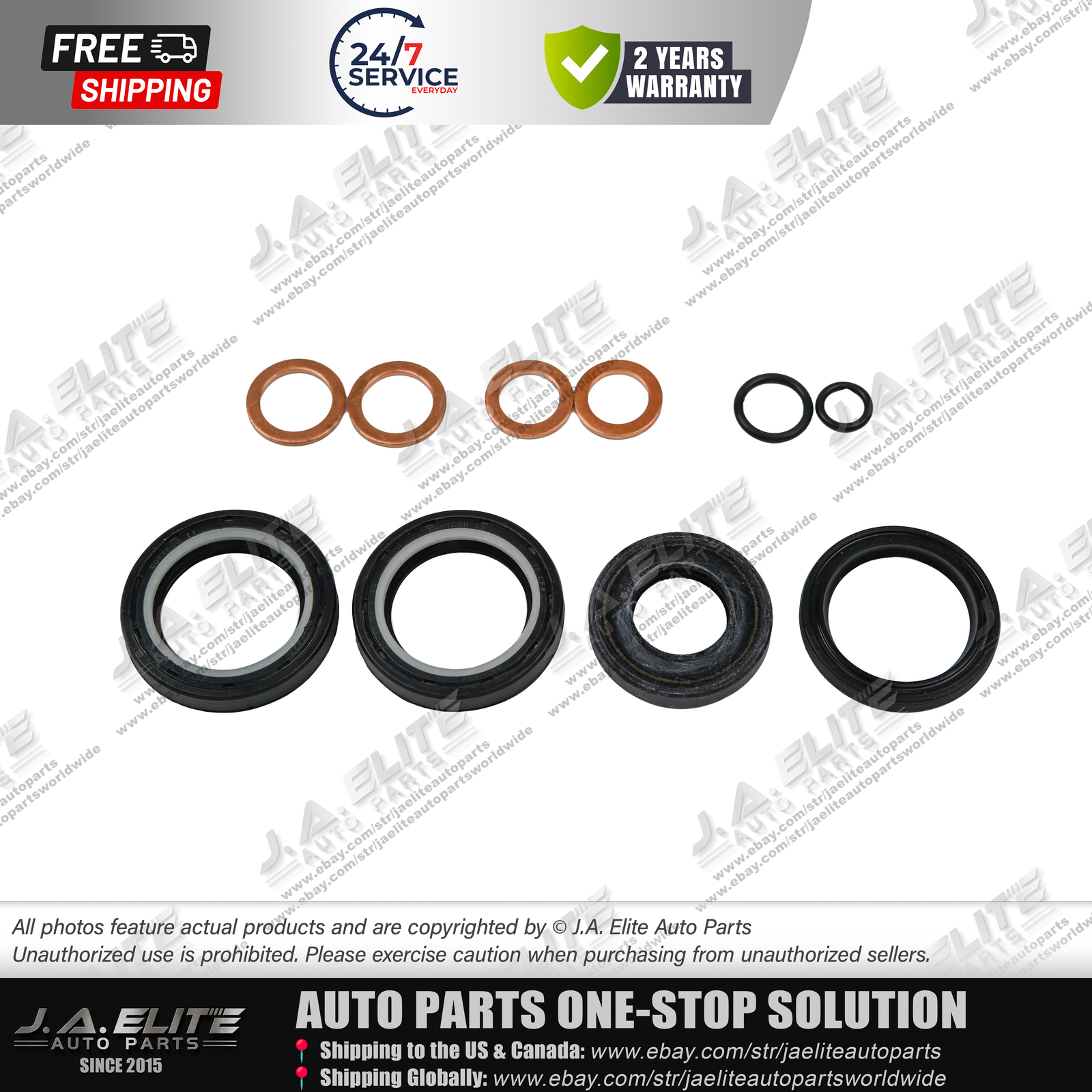 10pcs Steering Oil Seal & Gasket & Rubber Ring fit Maserati Levante