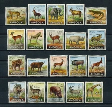 Portugal Angola 1953 ANIMALS FAUNA #355/374 complete set MNH, FVF