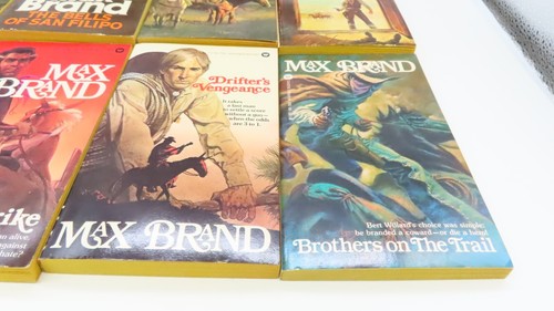 Max Brand Lot Of 11 Vintage Adult Leisure Western Paperback Books - Picture 6 of 16