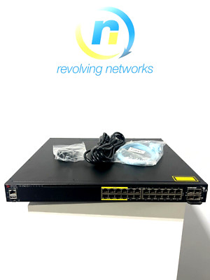 Brocade ICX7450-24P-E 24-Port GbE PoE+ Switch 2x AC PSU and 2x Fans - 1 Yr Wrnty
