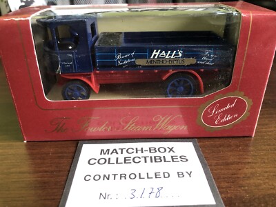 1987 Limited Edition Halls Mentho Lyptus Die Cast Lorry Wagon Boxed Collectable