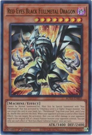 Yu-Gi-Oh OCG Red-Eyes Black Fullmetal Dragon ROTA-JP005 Rage of