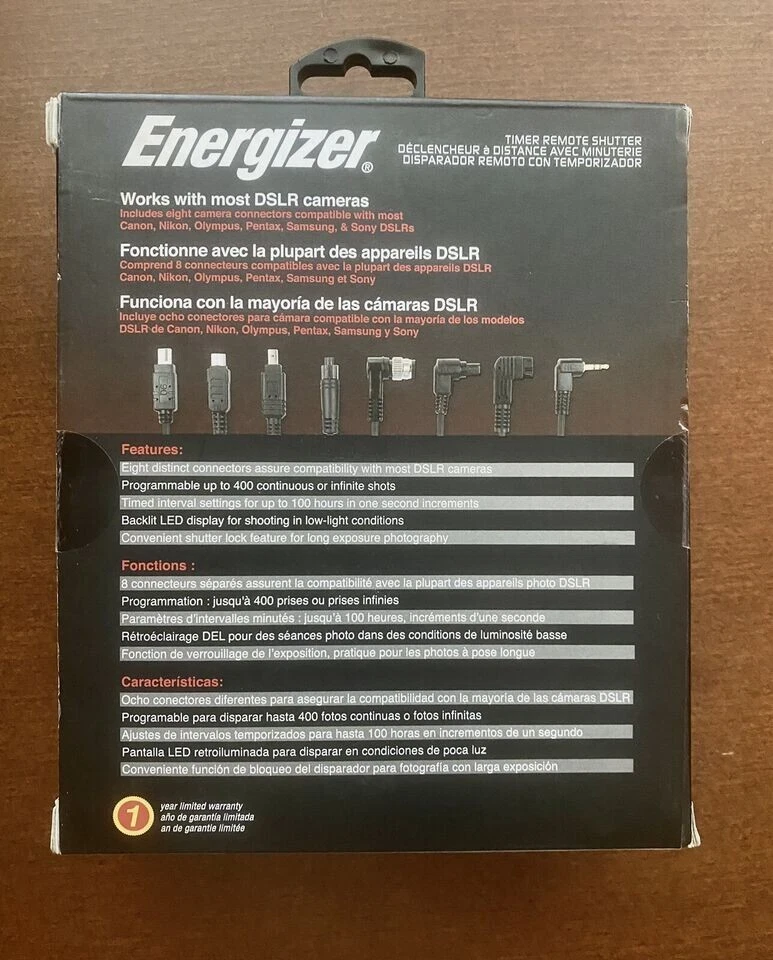 ENERGIZADOR CÁMARA DSLR TEMPORIZADOR OBTURADOR REMOTO para CANON NIKON SONY OLYMPUS PENTAX Foto 2 de 3