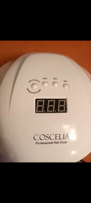 UV Lampe Coscelia, Halte Klammern, 500 Goldene Selbstklebende Nagelschablonen