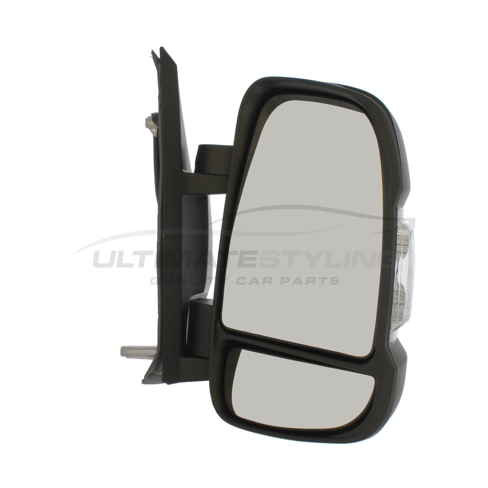 Wing Door Mirrors Peugeot Boxer Van 2006> Electric Short Arm Pair Left