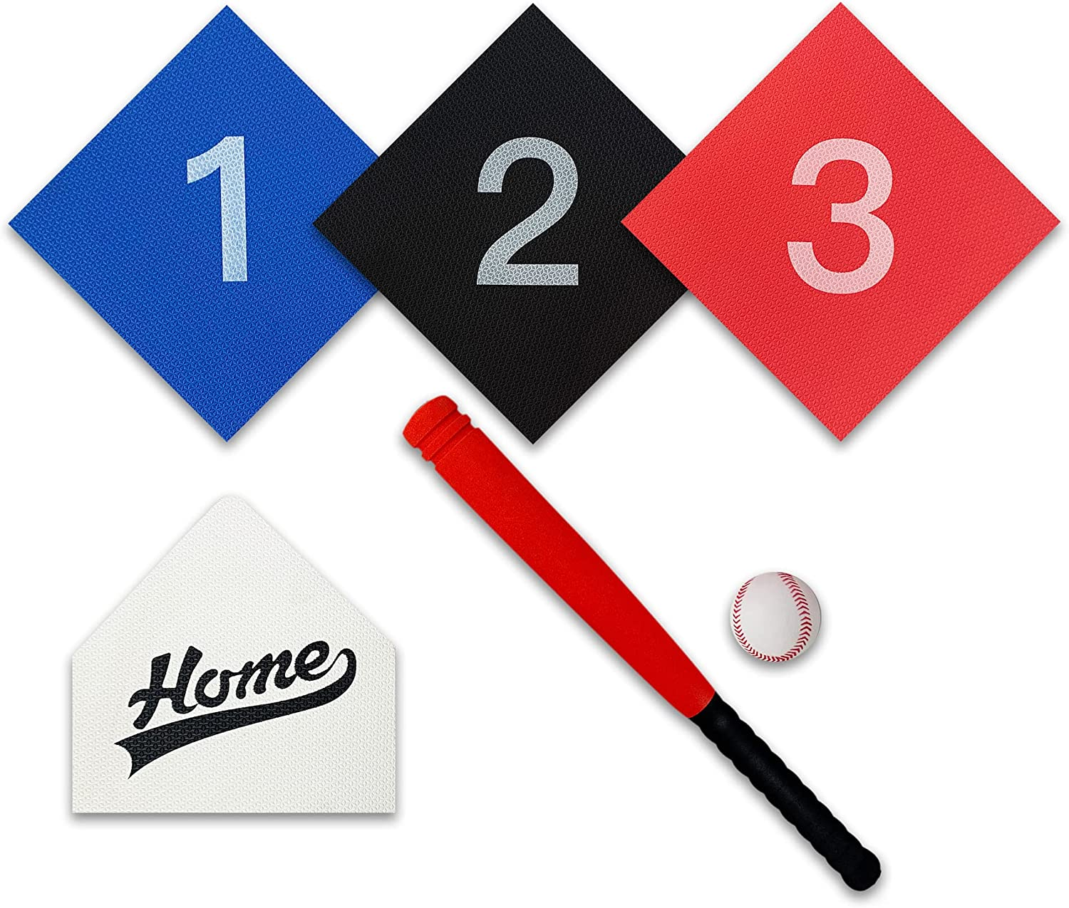 Baseball Tee Ball Set T Ball Set, Bat and Ball Set with 4 Pc Bases