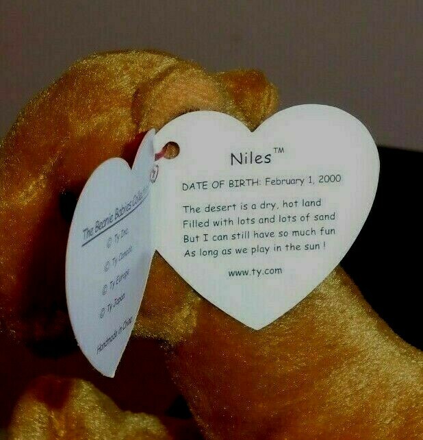 Ty Beanie Baby - NILES the Camel (6.5 Inch) NEW MWMTs Plush Stuffed Animal Toy