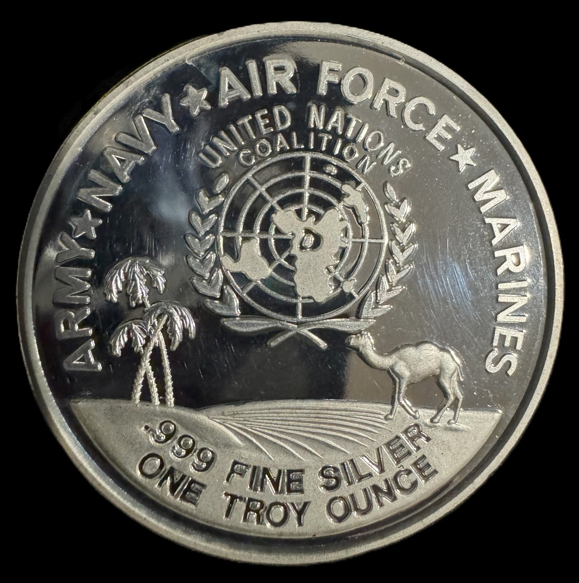 1991 Operation Desert Storm 1 oz .999 Silver Coin | eBay