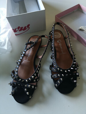 NEU Leder Nieten Ballerinas v. Jeffrey Campbell, Gr. 39 schwarz, NP 180,00 Euro