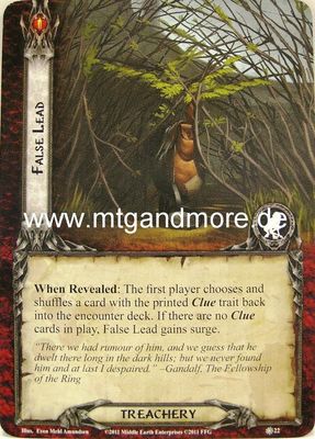 Lord of the Rings LCG  - 1x False Lead  #022