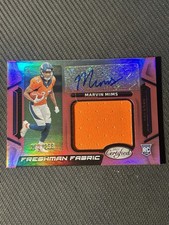 2023 Panini Certified - Freshman Fabric Signatures Marvin Mims  Mirror Pink /299