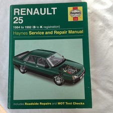 RENAULT 25 1984-1992 HAYNES WORKSHOP MANUAL HB 1228 GOOD USED COND i