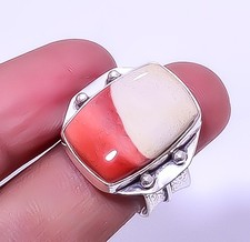 Mookaite Designer Gemstone 925 Sterling Silver Artisan Handmade Ring s.7.5 A311