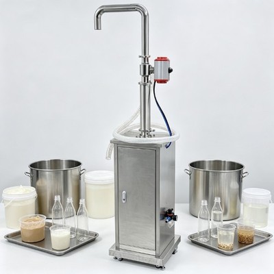 Pneumatic Conveyor Feeder 100-1000mL Stainless Steel Liquid Paste Transfer Pump 