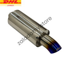 Free Shipping Js Racing Exhaust Muffler Titanium - Inlet 2.0 Outlet 3.0 Inch Free Shipping Js Racing Exhaust Muffler Titanium - Inlet 2.0 Outlet 3.0 Inch