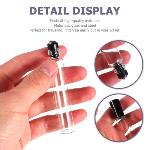 6pcs 10ml Roller Flasche Parfüm Flaschen ätherische Ölflasche Stahl Roller Kugel - Bild 10 von 12