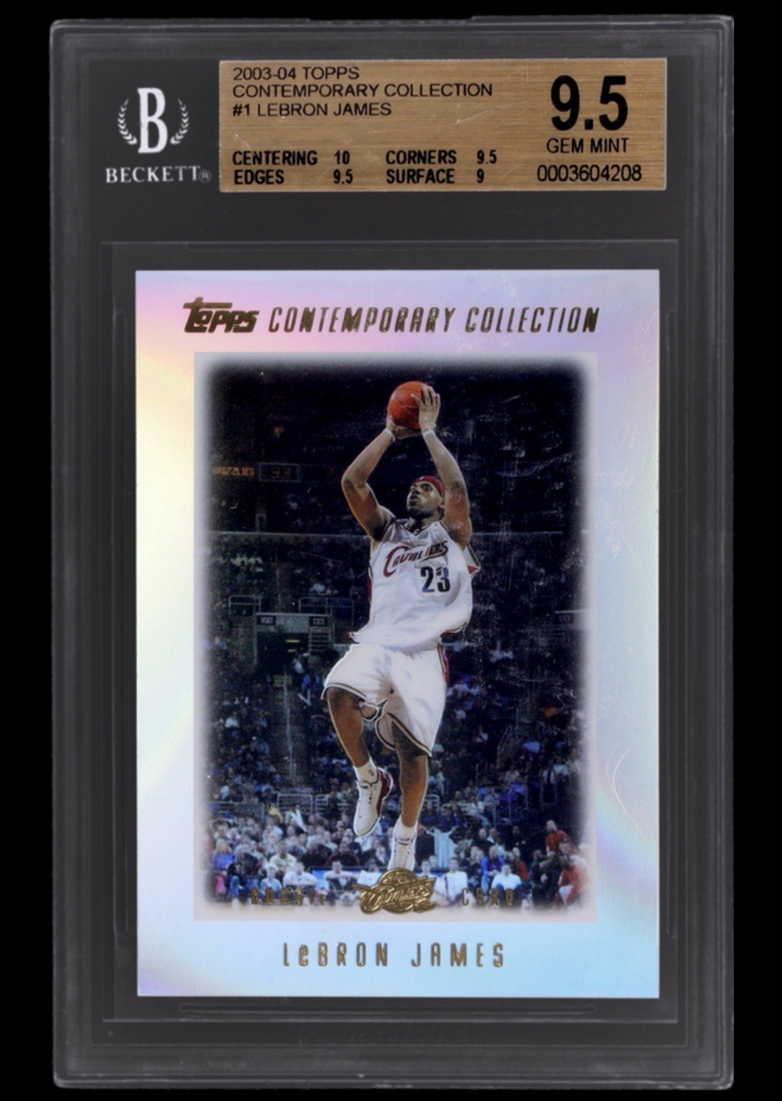 LeBron James 2003 Topps Contemporary #1 Rookie BGS 9.5 📈🐐💥