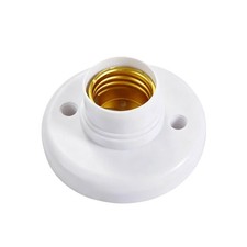 3PCS Light Bulb Socket 220V Round Threaded Keyless White Lampholder high quality