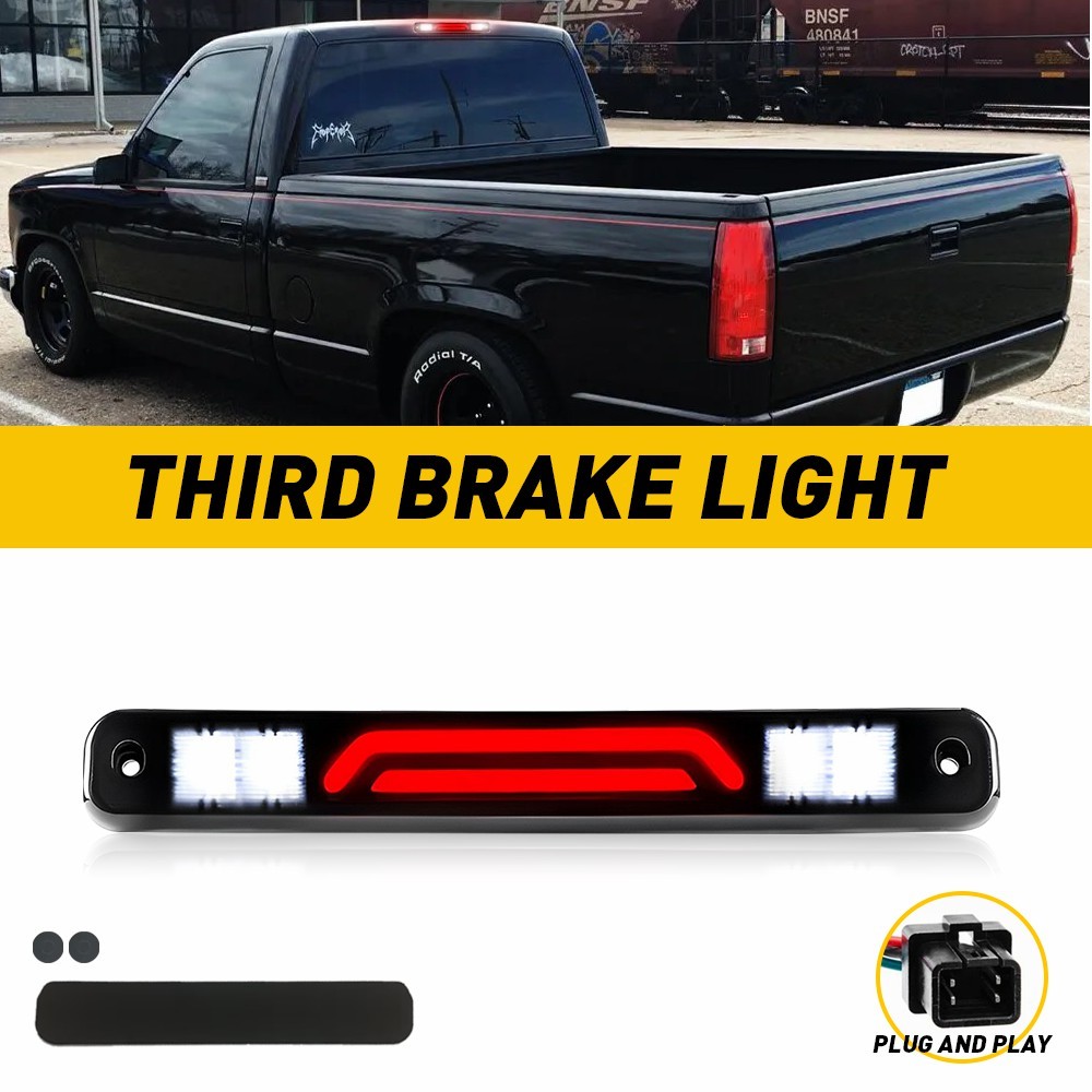 Faros Traseros LED Completos Para Chevy/GMC C/K 1988-2000, Color Rojo Y Cromo, Speed Daddy