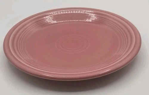 Fiesta HLC  7 1/4” Salad Bread Plate Rose Pink Peony Vintage Fiestaware USA