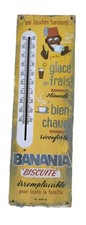 RARE : BANANIA Thermomètre en tôle année 50 60 Publicité Chocolat France Pub