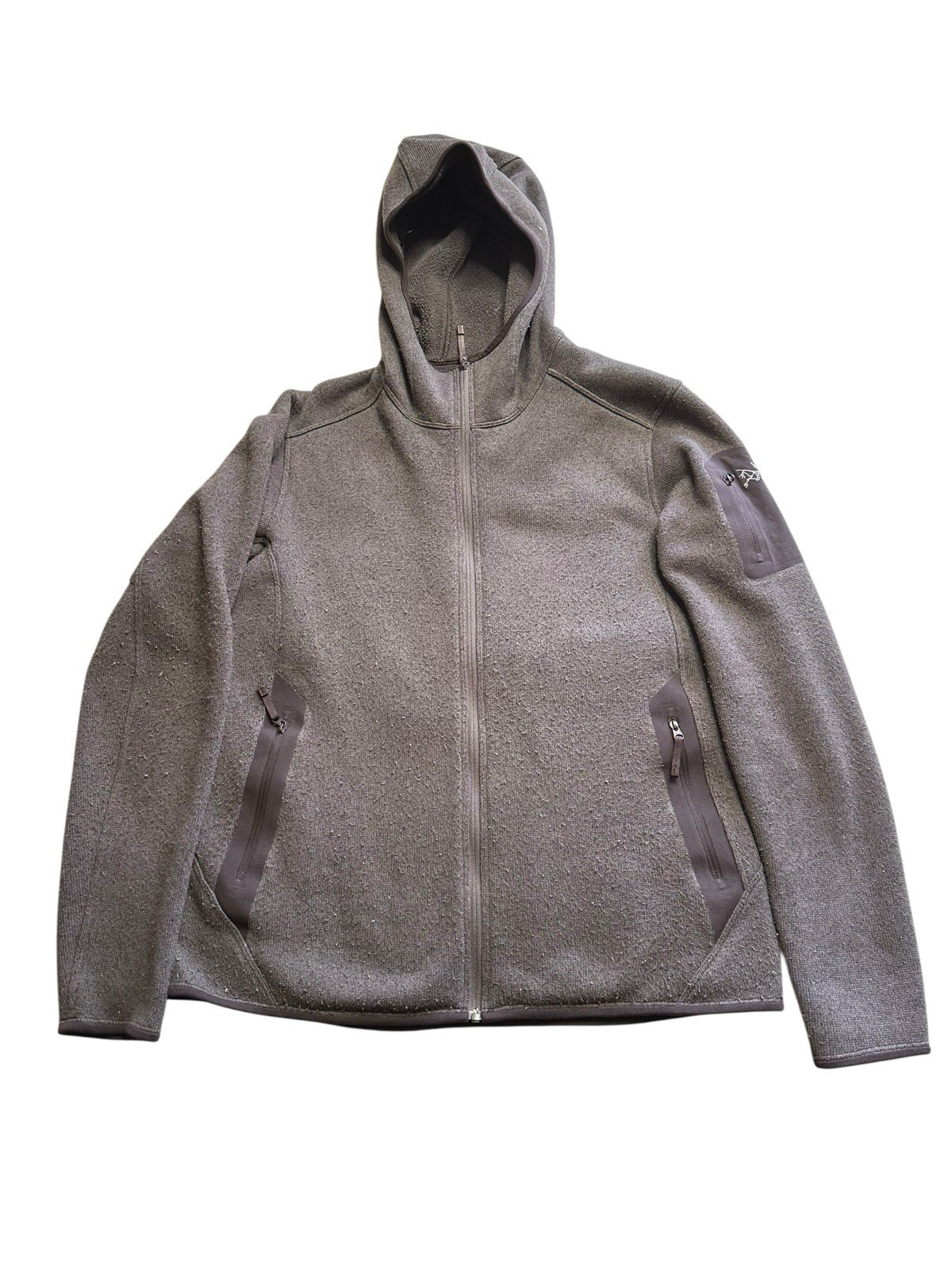 ARC'TERYX Arc’teryx Covert Felpa con Cappuccio Giacca Full Zip con Cappuccio Grigio Donna M